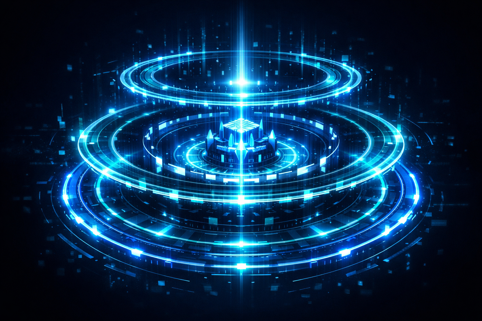 Soyut katmanlı savunma yapısı ve derinlik görseli